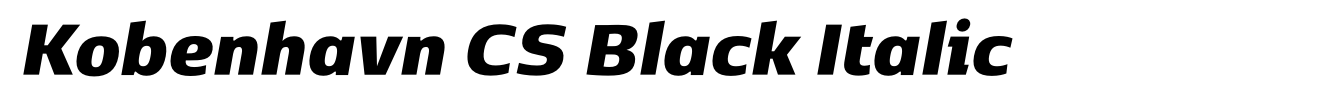 Kobenhavn CS Black Italic